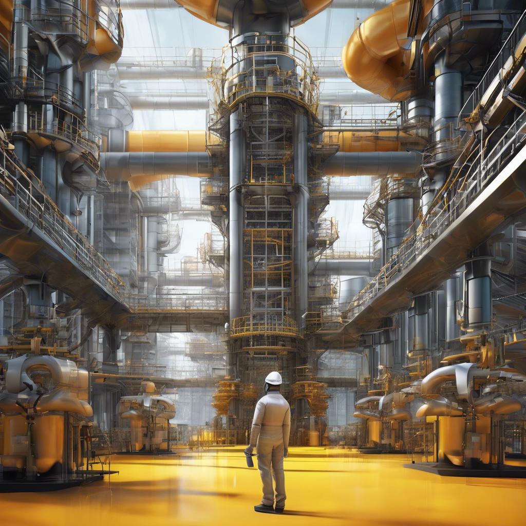 Advanced Oil Refinery with AI Technology